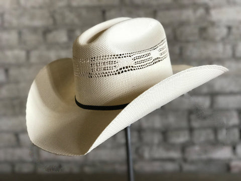 Rockmount Mens Natural Straw Bangora Cowboy Hat Vent Hat