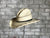 Rockmount Mens Natural Straw Premium Cowboy Gus Stripe Hat