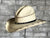 Rockmount Mens Natural Straw Premium Cowboy Gus Stripe Hat