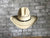 Rockmount Mens Natural Straw Premium Cowboy Gus Stripe Hat