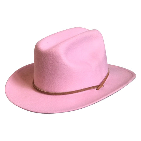 Rockmount Kids Girls Pink 100% Wool Western Cowgirl Felt Hat