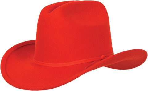 Rockmount Kids Boys Red 100% Wool Hard Western Hat
