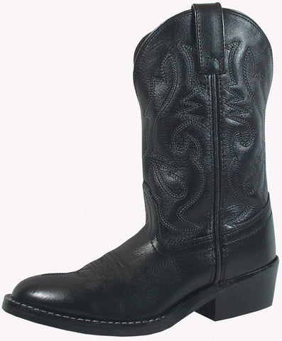 Smoky Mountain Boots Toddler Boys Denver Black Leather Western 4.5 D