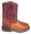 Smoky Mountain Toddler Unisex Autry Cognac/Red Leather Cowboy Boots
