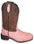 Smoky Mountain Children Girls Ariel Crazy Horse/Pink Leather Cowboy Boots