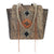 American West Navajo Soul Distressed Charcoal Leather Zip Top Tote