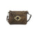 American West Navajo Soul Distressed Charcoal Leather Crossbody Bag
