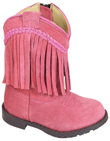 Smoky Mountain Boots Toddler Girls Hopalong Pink Leather Fringe