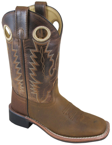 Smoky Mountain Boots Youth Unisex Jesse Brown Leather Crackle
