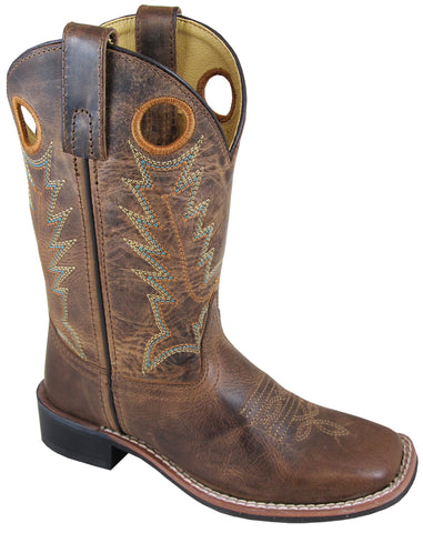 Smoky Mountain Boots Youth Unisex Jesse Brown Leather Crackle