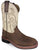 Smoky Mountain Childrens Boys Scout Brown/Cream Leather Cowboy Boots