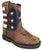 Smoky Mountain Toddler Boys Stars And Stripes Brown Leather Cowboy Boots