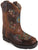 Smoky Mountain Toddler Girls Floralie Brown Leather Cowboy Boots