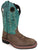 Smoky Mountain Childrens Boys Jesse Brown/Turquoise Leather Cowboy Boots