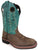 Smoky Mountain Youth Boys Jesse Brown/Turquoise Leather Cowboy Boots
