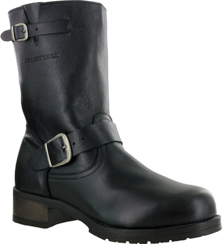 Mellow Walk Vanessa Womens Black Leather Engineer Work Boots