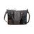American West Cow Town Brindle Hair-On Leather Small Satchel Bag