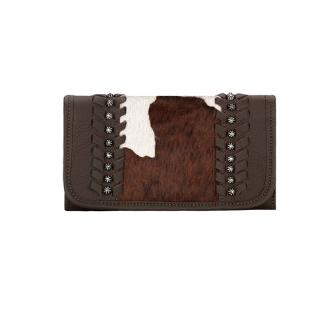 American West Cow Town Pony Leather Trifold Wallet