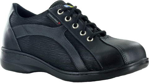 Mellow Walk Daisy Womens Black Zebra Suede Leather Oxford Shoes