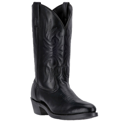 Laredo Mens Paris Cowboy Boots Leather Black