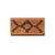 American West Tribal Weave Natural Tan Leather Trifold Wallet