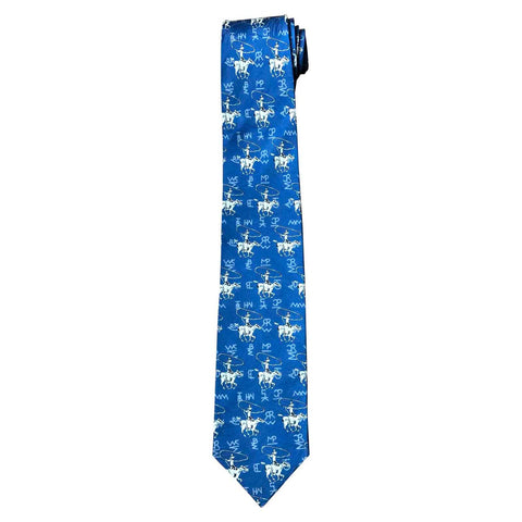 Rockmount Navy 100% Silk Roper & Brands Western Necktie