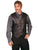 Scully Leather Mens Western Lambskin Snap Front Vest Black Soft Touch