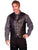 Scully Leather Mens Western Lambskin Lapel Vest Black Soft Touch