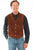Scully Mens Cafe Brown Leather Lapel Vest