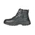 Hoss Boots Mens Black Leather Watchman 6in Soft Toe Work Boots