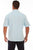 Scully Mens Aqua Sky 100% Cotton Palm S/S Shirt
