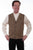Scully Mens Brown 100% Wool Herringbone Vest