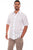 Scully Mens White 100% Cotton Quartz Stripe S/S Shirt
