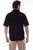 Scully Mens Black 100% Cotton Ridgeline S/S Shirt