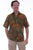 Scully Mens Outback 100% Cotton Batik S/S Shirt
