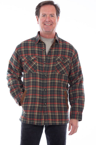 Scully Mens Forest 100% Cotton Sherpa-Lined L/S Shirt