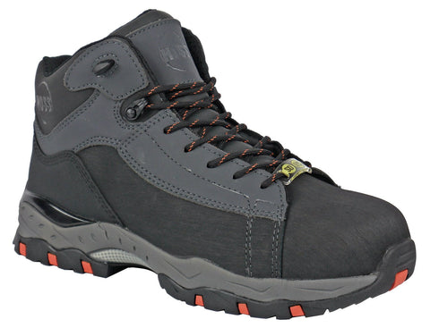 Hoss Boots Mens Grey Leather Chaser SD CT Work Boots