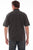 Scully Mens Black Distressed 100% Cotton Horses S/S Shirt