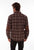 Scully Mens Chocolate/Port Wool Blend Flannel Plaid L/S Shirt