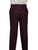 Wahmaker Mens Burgundy Wool Blend USA Trousers