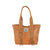 American West Mohave Canyon Natural Tan Leather Large Zip-Top Tote
