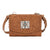 American West Texas Two Step Natural Tan Leather Small Crossbody