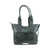 American West Mohave Canyon Black Leather Large Zip-Top Tote