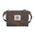 American West Texas Two Step Charcoal Leather Small Crossbody