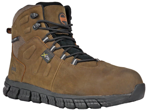 Hoss Boots Mens Brown Leather Tikaboo UL CT WP Work Boots