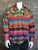 Rockmount Mens Multi-Color Fleece Native Pattern Fleece Stripe L/S Shirt