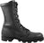 McRae Mens Black Leather Panama Military Combat Boots