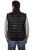 Scully Mens Black Leather Ribbed Vest