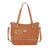 American West Harvest Moon Natural Tan Leather Small Bucket Tote