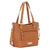 American West Harvest Moon Natural Tan Leather Small Bucket Tote